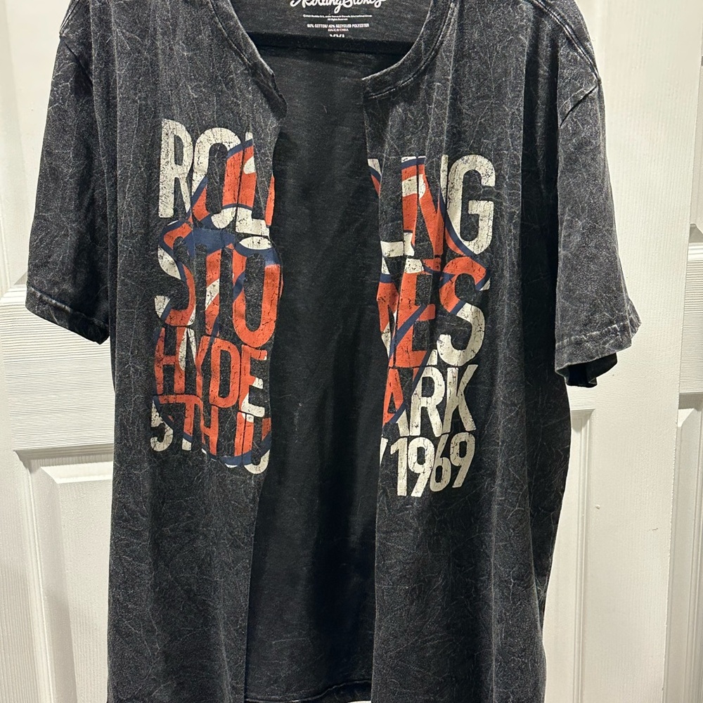 The Rolling Stones Black Logo Tee